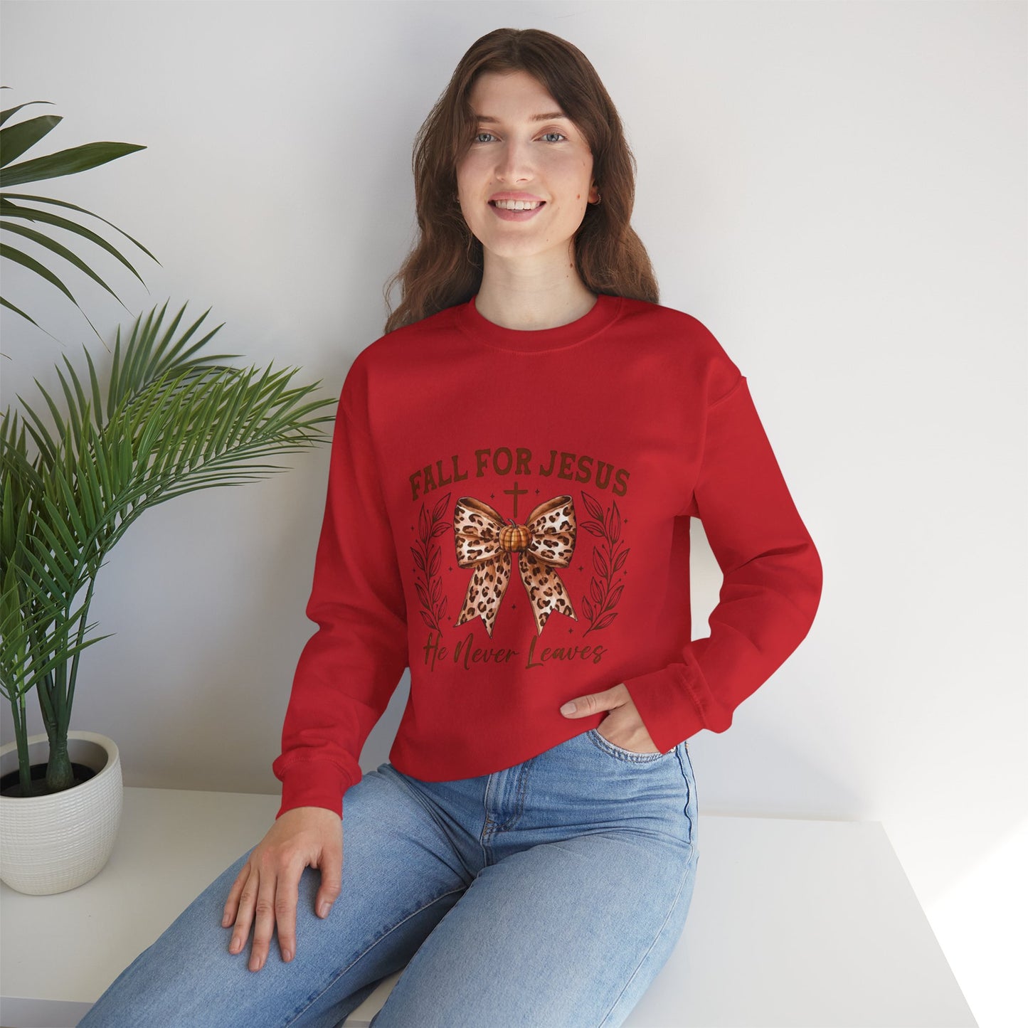Fall for Jesus Crewneck Sweatshirt