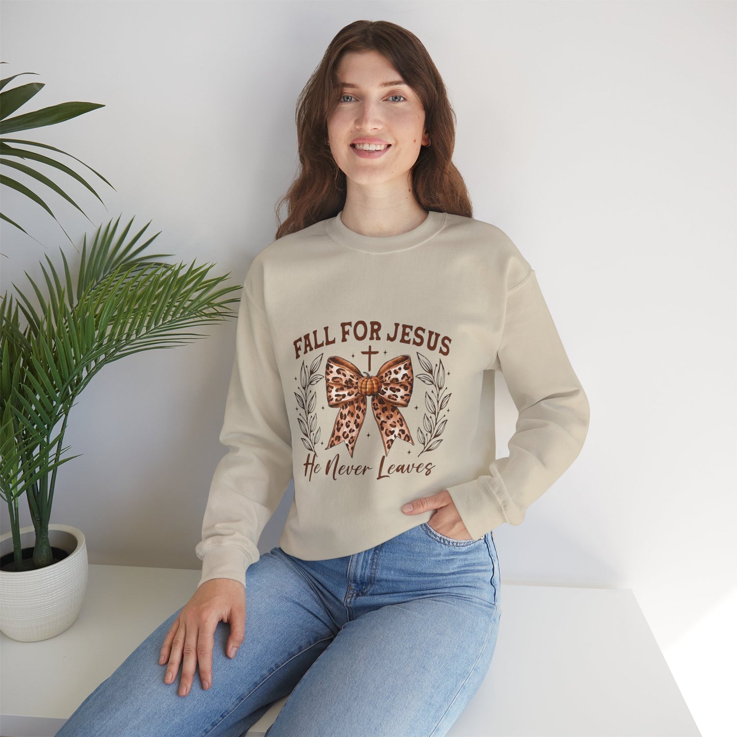 Fall for Jesus Crewneck Sweatshirt