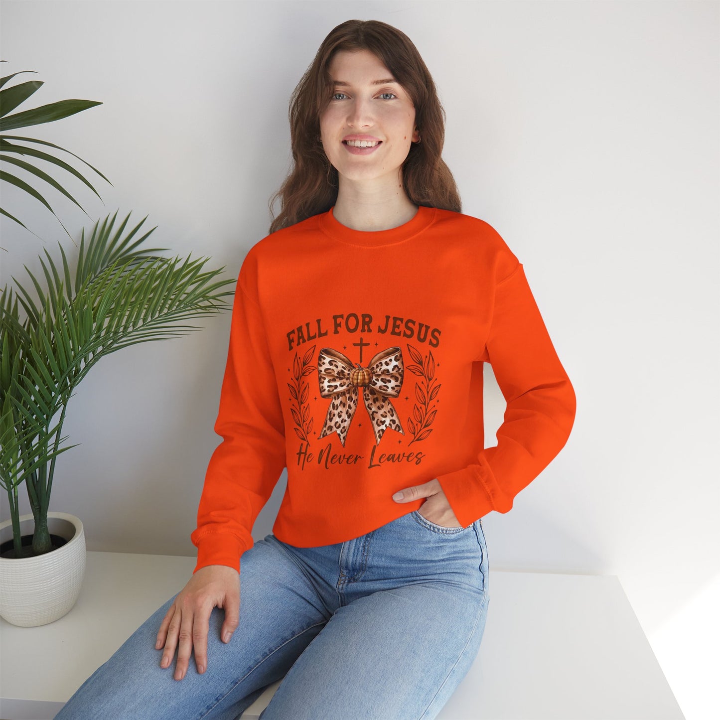 Fall for Jesus Crewneck Sweatshirt
