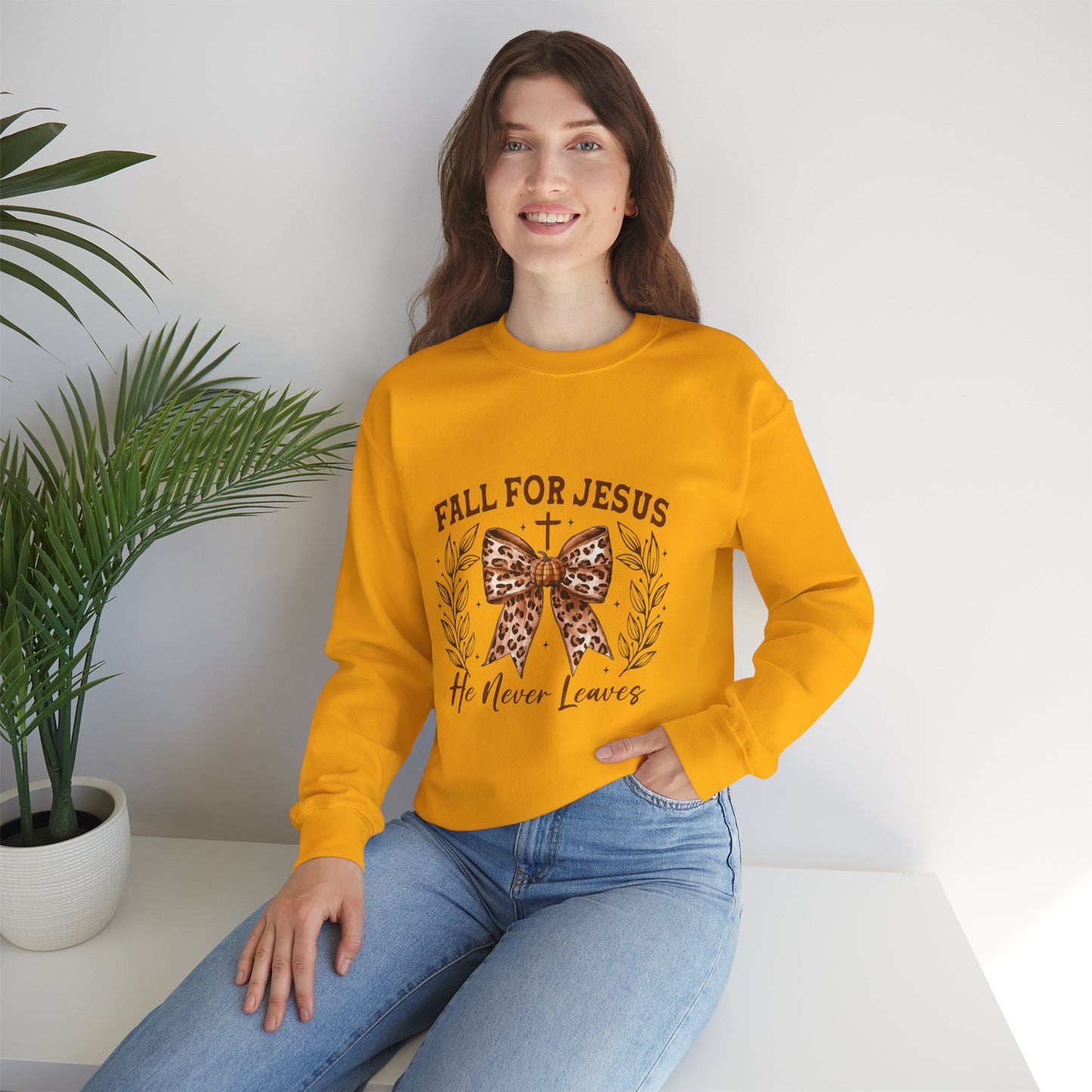 Fall for Jesus Crewneck Sweatshirt