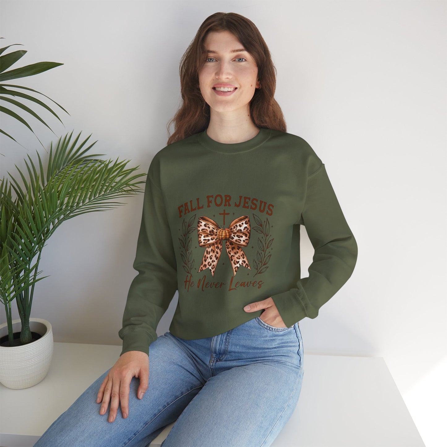 Fall for Jesus Crewneck Sweatshirt